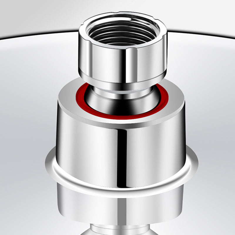 Sikunuo | Contemporary Showerhead Combination Rainfall Chrome Wall Mount Showerhead