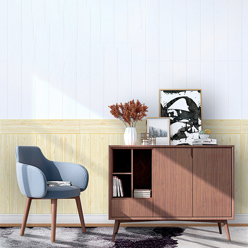 Sikunuo | Modern Wood Paneling Smooth Wall Indoor Wood Planks Set of 2