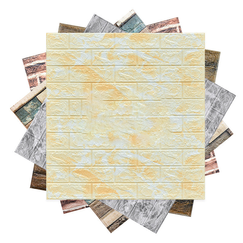 Sikunuo | Farmhouse Wall Panel 3D Brick Bedroom and Living Room Wall Panels Set of 2