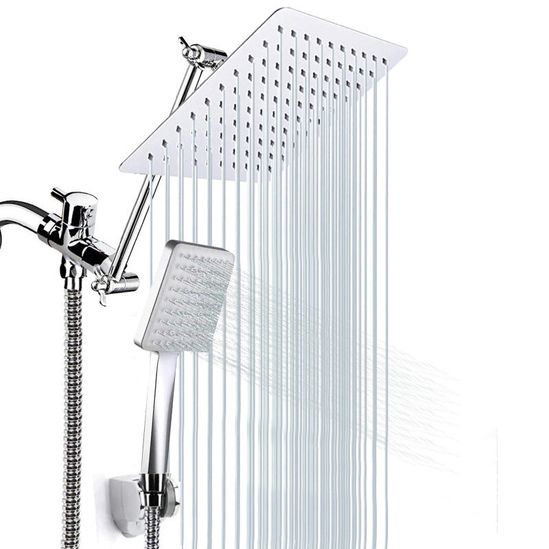 Sikunuo | Contemporary Shower Combination Shower Head with Double Shower Head Ceiling Mounted Square Shower Head