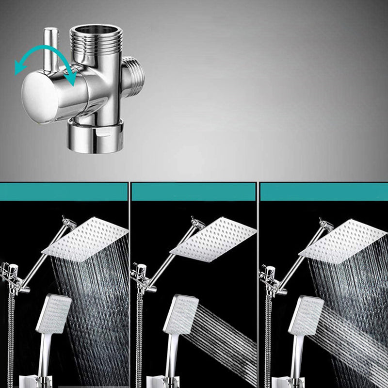 Sikunuo | Contemporary Shower Combination Shower Head with Double Shower Head Ceiling Mounted Square Shower Head