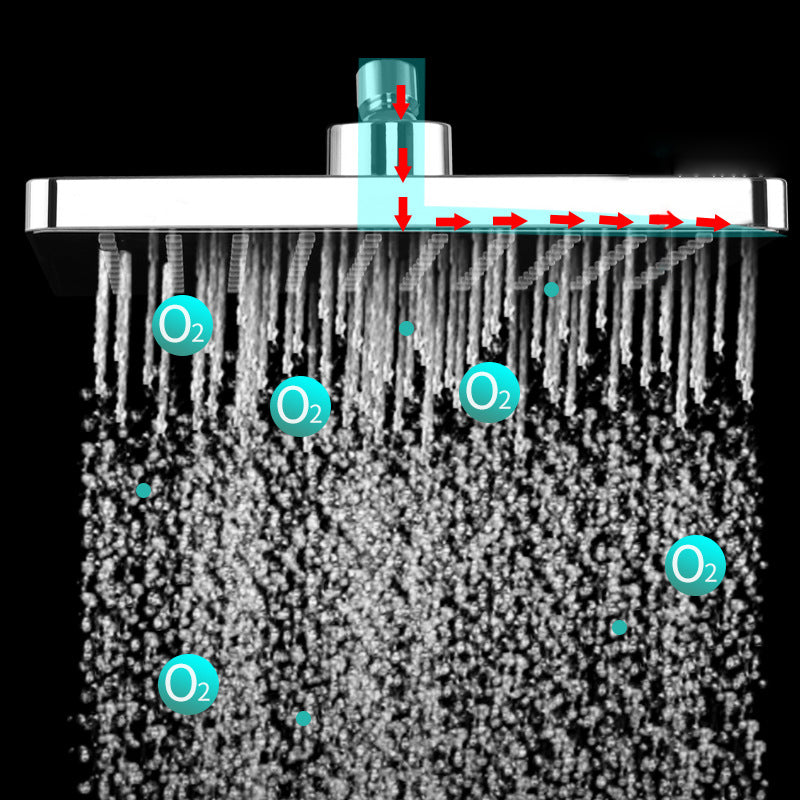 Sikunuo | Bathroom Shower Head Square Ceiling Mounted Rain Shower Fixed Shower Head