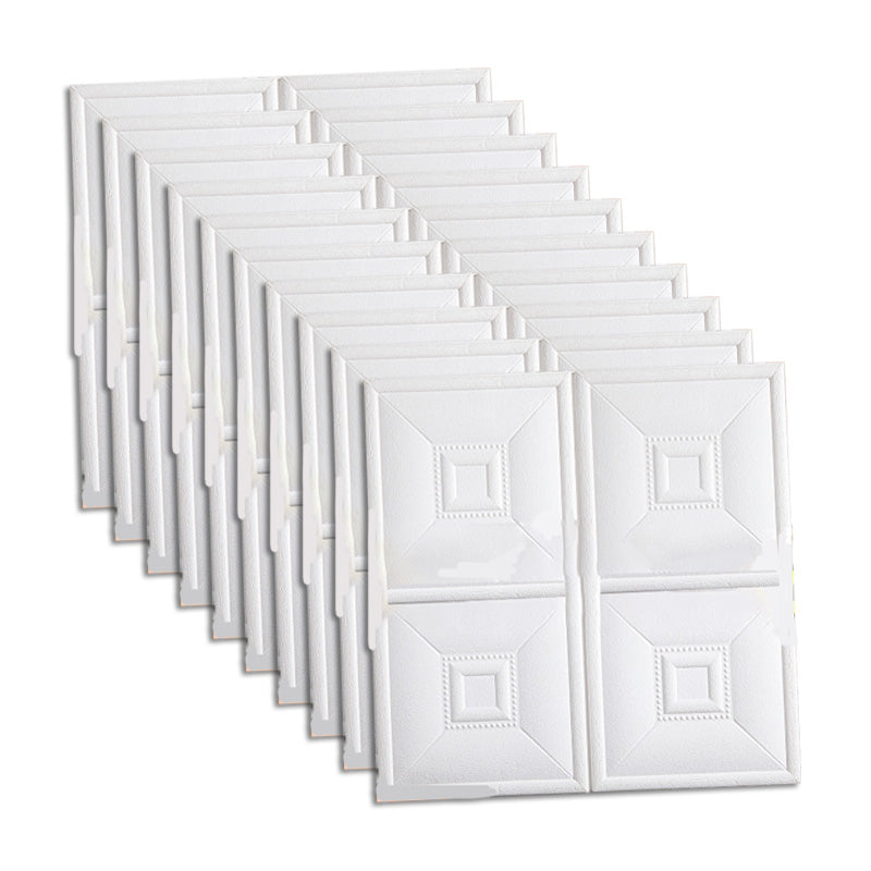 Sikunuo | Glam Style Foam Water-Resistant Wall Cladding Living Room 3D Embossing Wall Cladding