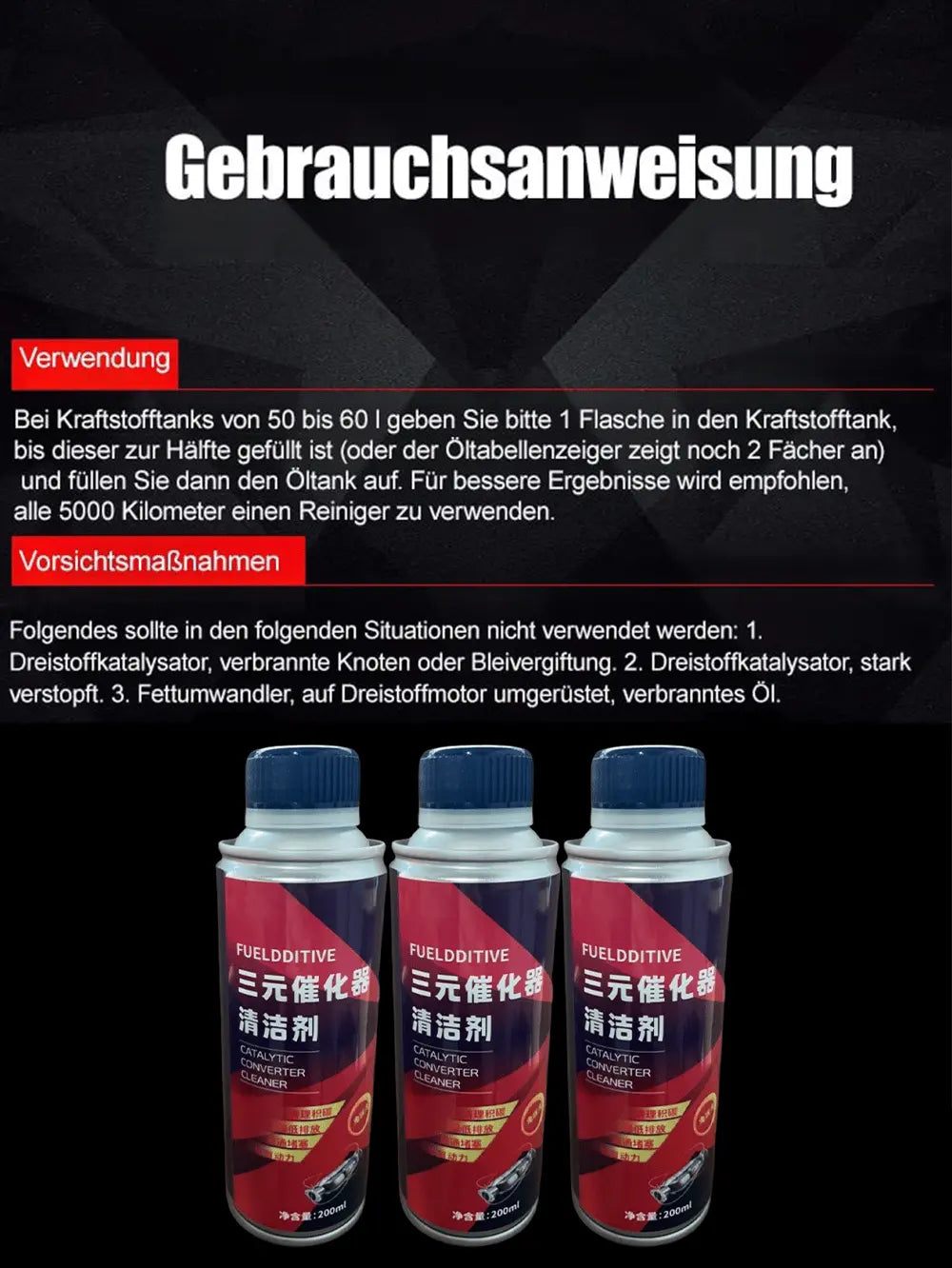 Sikunuo | High Performance Catalytic Converter Cleaner – Restores Engine Power and Efficiency