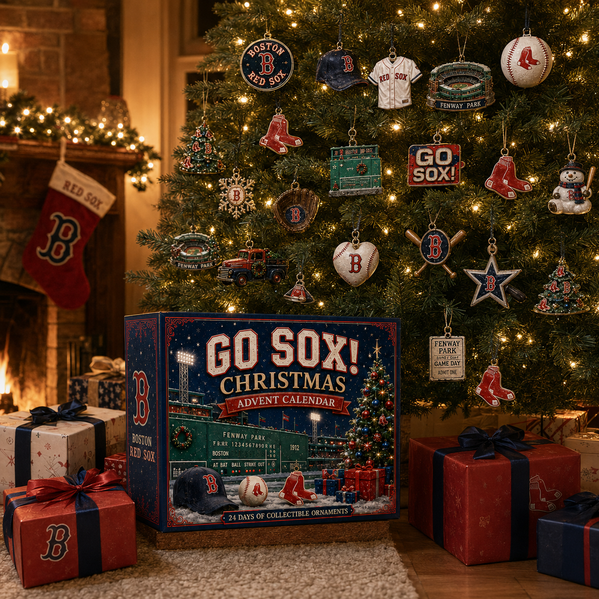 Go Sox! Baseball Christmas Advent Calendar