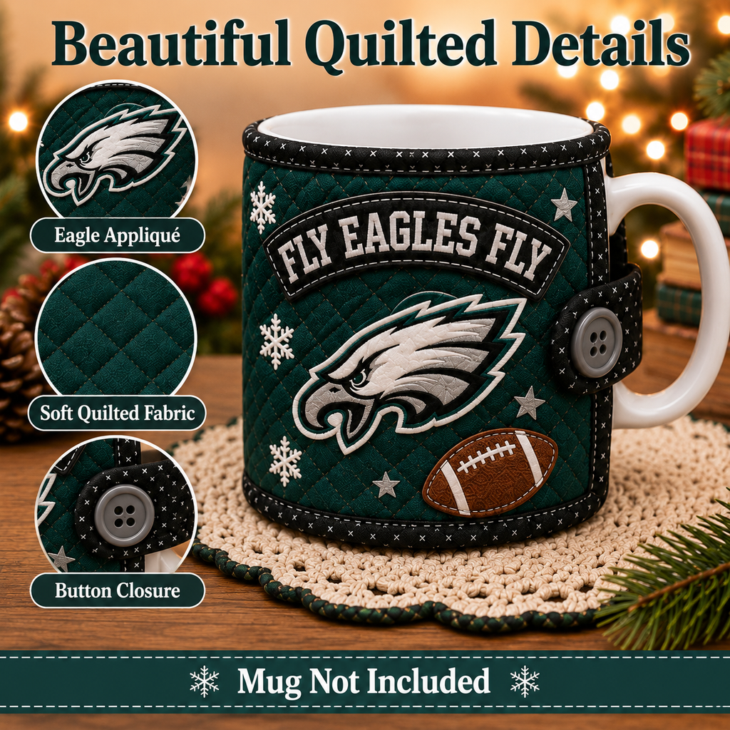 FLY EAGLES FLY — Quilted Mug Cozy Sewing Kit