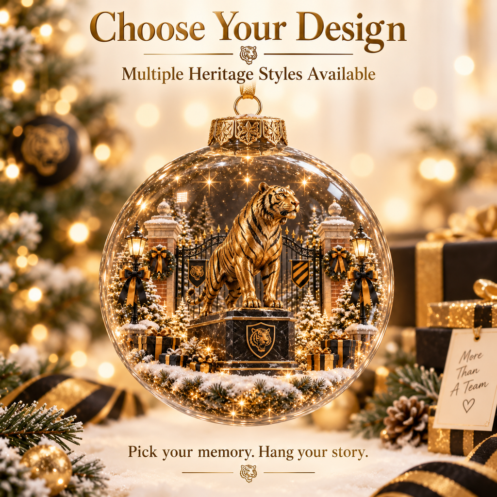 Roar with Pride Light-Up Football Heritage Ornament