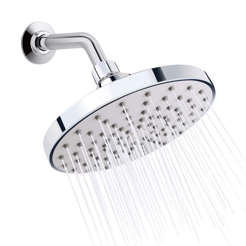 Sikunuo | Round Fest Shower Head Silver Single Jet Wall Mounted Shower Head
