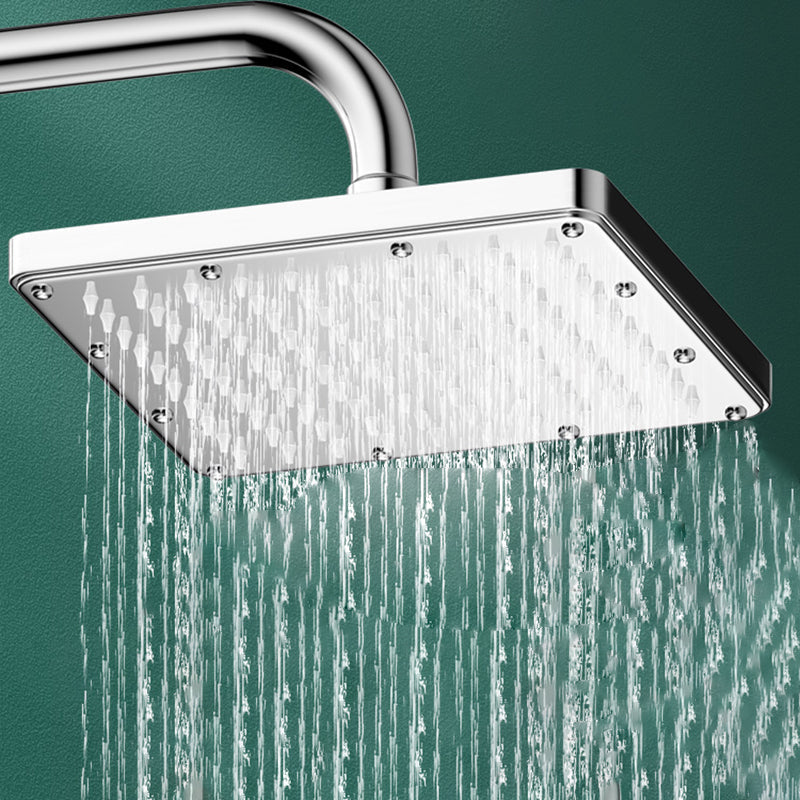 Sikunuo | Modern Showerhead Combination Double Showerhead Polished Stainless Steel Wall Mounted Showerhead