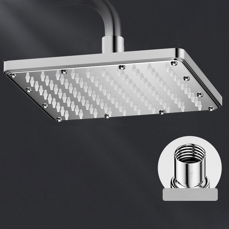 Sikunuo | Modern Showerhead Combination Double Showerhead Polished Stainless Steel Wall Mounted Showerhead
