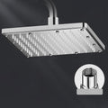 Sikunuo | Modern Showerhead Combination Double Showerhead Polished Stainless Steel Wall Mounted Showerhead