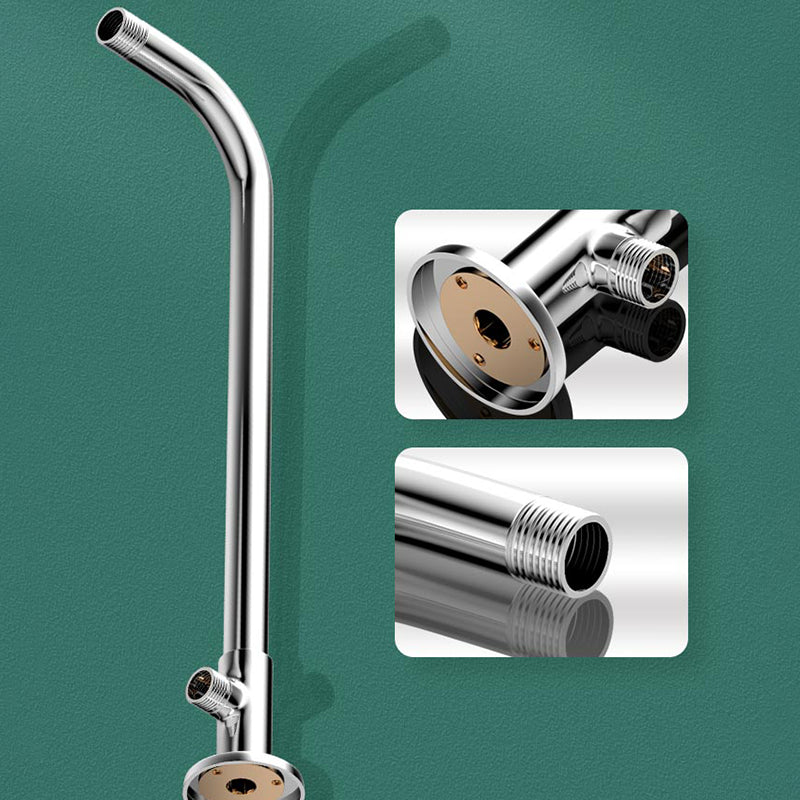 Sikunuo | Modern Showerhead Combination Double Showerhead Polished Stainless Steel Wall Mounted Showerhead