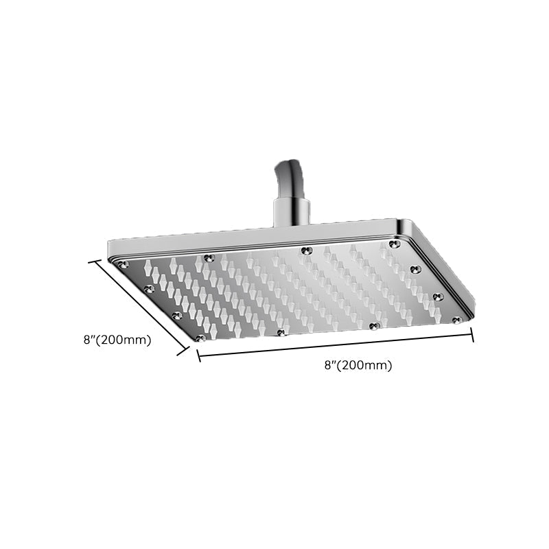 Sikunuo | Modern Showerhead Combination Double Showerhead Polished Stainless Steel Wall Mounted Showerhead