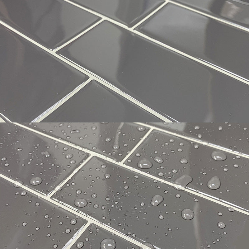Sikunuo | Peel and Stick Tiles Rectangle PVC Waterproof Peel and Stick Tiles Subway 10-Pack