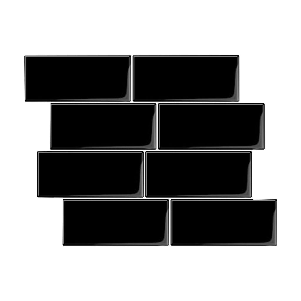 Sikunuo | Peel and Stick Tiles Rectangle PVC Waterproof Peel and Stick Tiles Subway 10-Pack