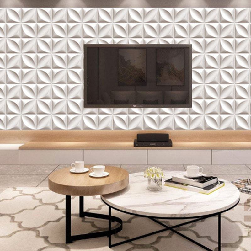 Sikunuo | Square Interior Wall Cladding Peel and Stick Texture Effect Wall Cladding