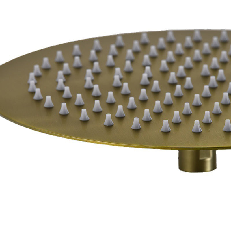 Sikunuo | Polished brass round fixed shower head stainless steel wall mounted shower head