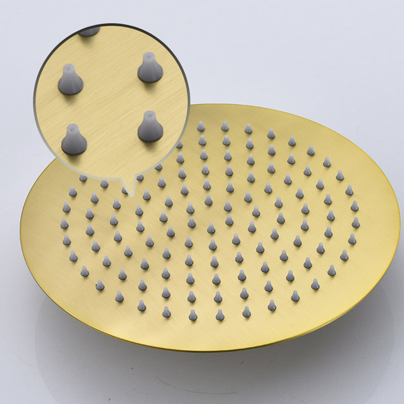 Sikunuo | Polished brass round fixed shower head stainless steel wall mounted shower head