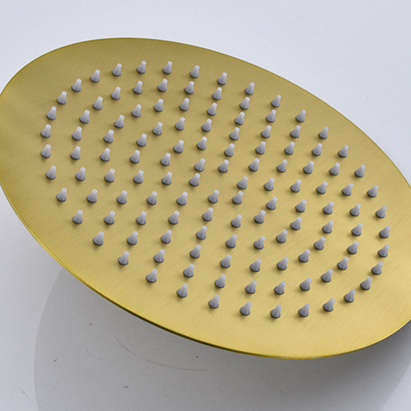 Sikunuo | Polished brass round fixed shower head stainless steel wall mounted shower head