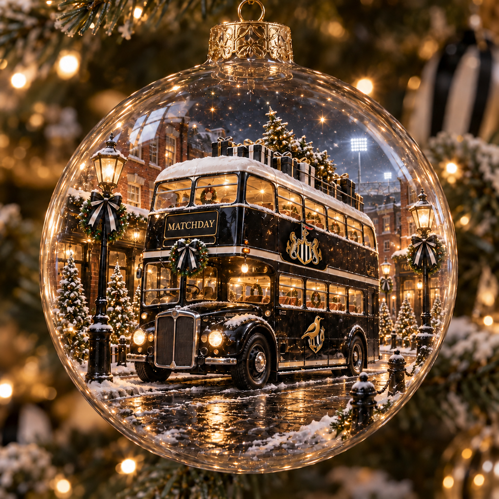 Howay the Lads Light-Up Football Heritage Ornament