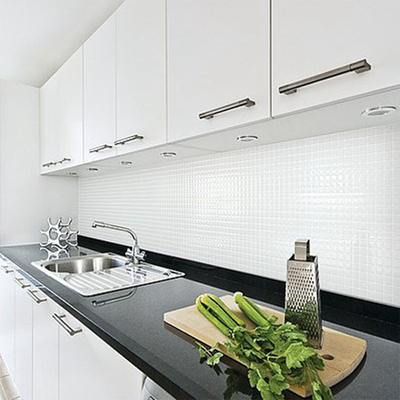 Sikunuo | Peel-and-Stick Tile Square Stain-Resistant Mosaic Peel-and-Stick Tile for the Kitchen