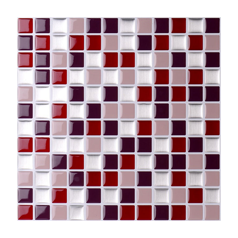 Sikunuo | Peel-and-Stick Tile Square Stain-Resistant Mosaic Peel-and-Stick Tile for the Kitchen