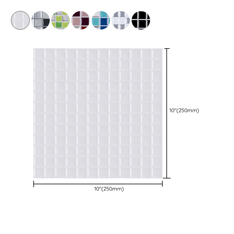 Sikunuo | Peel-and-Stick Tile Square Stain-Resistant Mosaic Peel-and-Stick Tile for the Kitchen