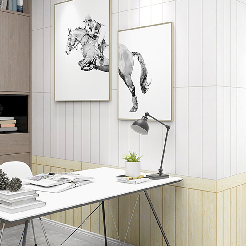 Sikunuo | Living Room Wall Paneling Peel and Stick Wood Look Design Waterproof Wall Paneling