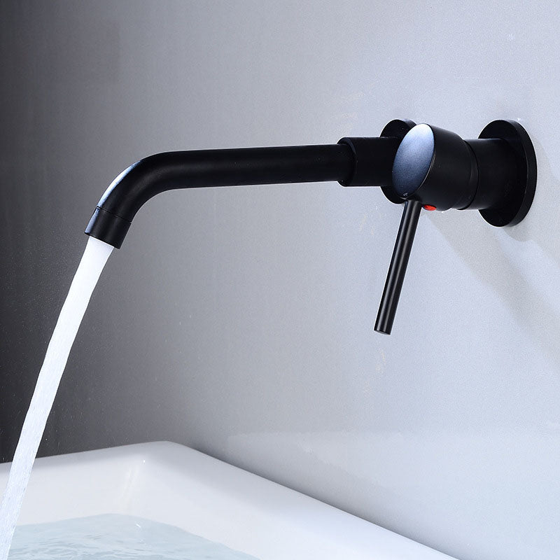 Sikunuo | Wall mounted metal bathtub faucet single lever swivel bathtub tap trim