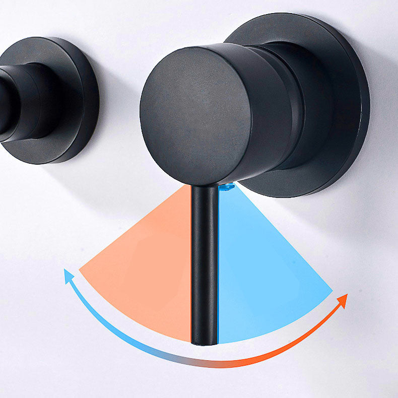 Sikunuo | Wall mounted metal bathtub faucet single lever swivel bathtub tap trim