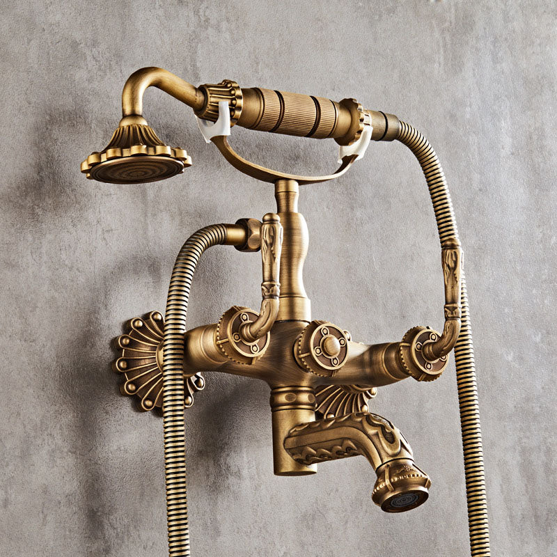 Sikunuo | Wall Mounted Metal Freestanding Bathtub Filler Copper Freestanding Faucet