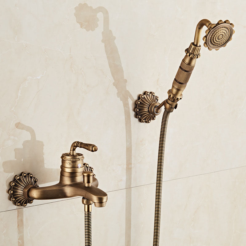 Sikunuo | Wall Mounted Metal Freestanding Bathtub Filler Copper Freestanding Faucet