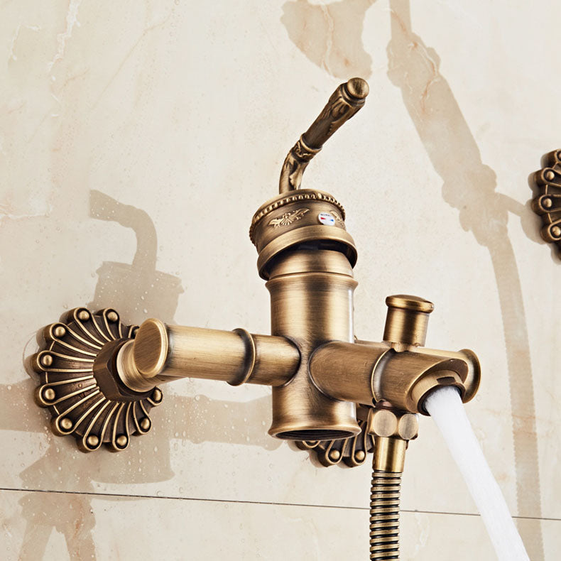 Sikunuo | Wall Mounted Metal Freestanding Bathtub Filler Copper Freestanding Faucet