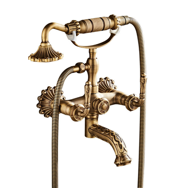 Sikunuo | Wall Mounted Metal Freestanding Bathtub Filler Copper Freestanding Faucet