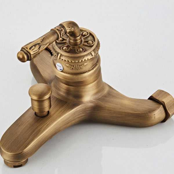 Sikunuo | Wall Mounted Metal Freestanding Bathtub Filler Copper Freestanding Faucet