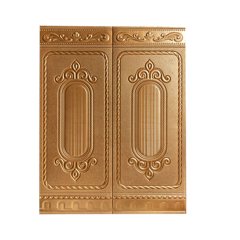 Sikunuo | Glam Style Wall Cladding Living Room Peel and Stick 3D Embossed Waterproof Wall Cladding