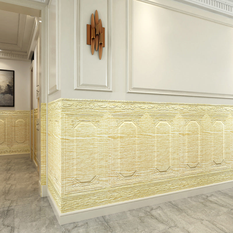Sikunuo | Glam Style Wall Cladding Living Room Peel and Stick 3D Embossed Waterproof Wall Cladding