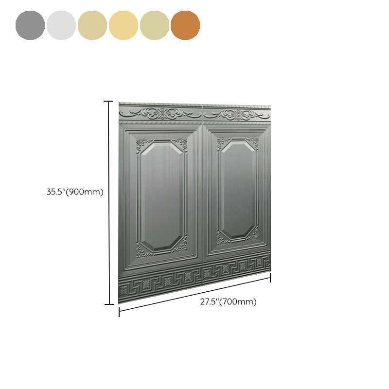 Sikunuo | Glam Style Wall Cladding Living Room Peel and Stick 3D Embossed Waterproof Wall Cladding