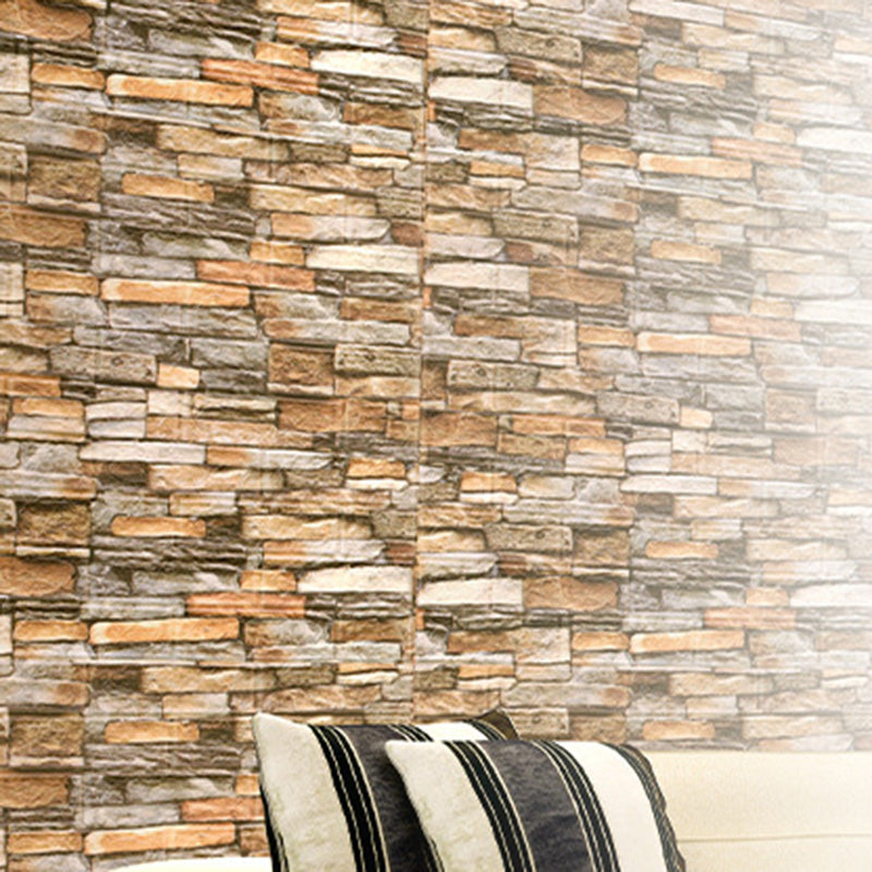 Sikunuo | Country House Wall Plank 3D Brick Bathroom Living Room Wall Panels Set of 2