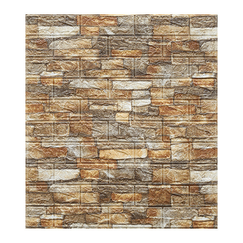 Sikunuo | Country House Wall Plank 3D Brick Bathroom Living Room Wall Panels Set of 2