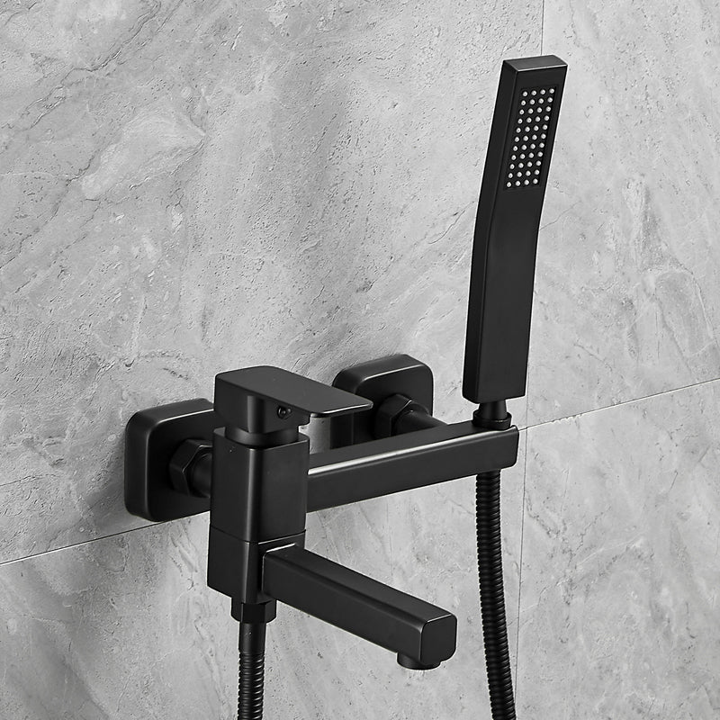Sikunuo | Wall-mounted metal bathtub faucet low arc swivel bathroom faucet