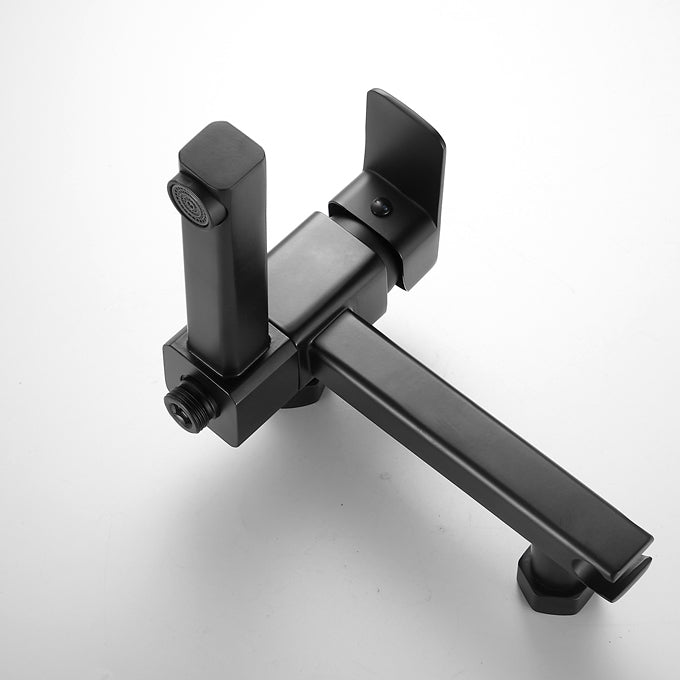 Sikunuo | Wall-mounted metal bathtub faucet low arc swivel bathroom faucet