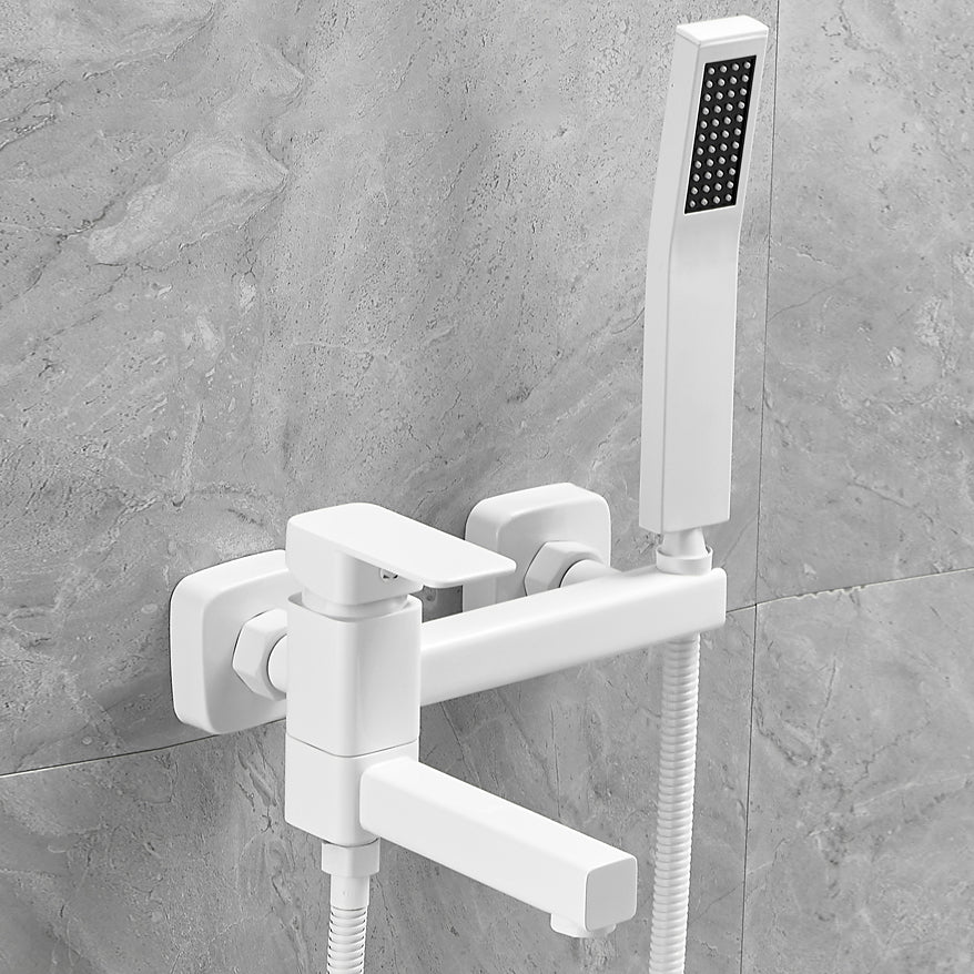 Sikunuo | Wall-mounted metal bathtub faucet low arc swivel bathroom faucet
