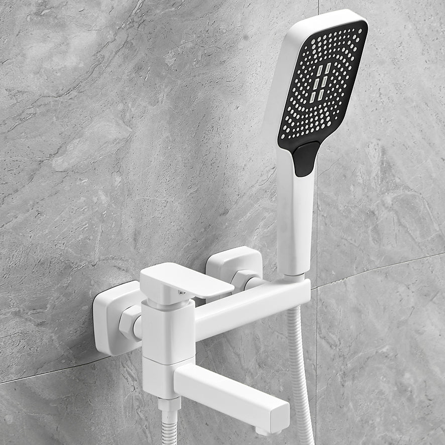 Sikunuo | Wall-mounted metal bathtub faucet low arc swivel bathroom faucet