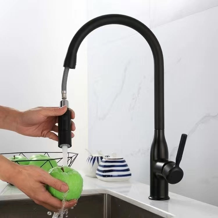Sikunuo | Modern Pull-down Water Filler Single Handle High Arc Kitchen Faucet