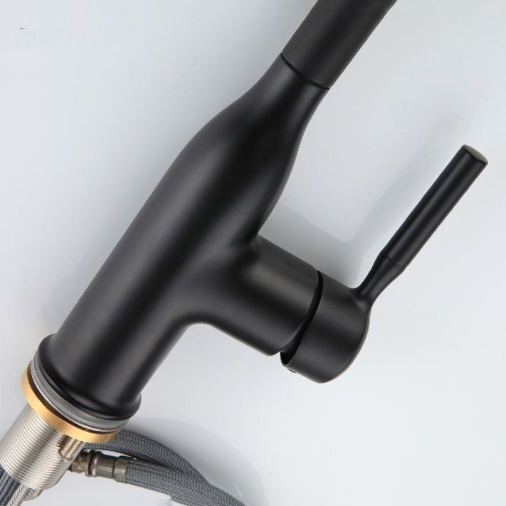 Sikunuo | Modern Pull-down Water Filler Single Handle High Arc Kitchen Faucet