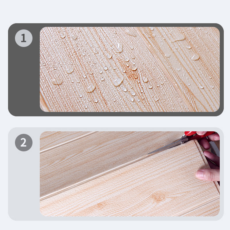 Sikunuo | Waterproof Wall Paneling Peel and Stick Wood Look Design Wall Paneling