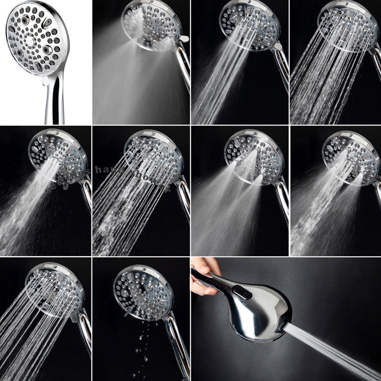 Sikunuo | Round Handheld Showerhead Plastic Water Efficient Showerhead