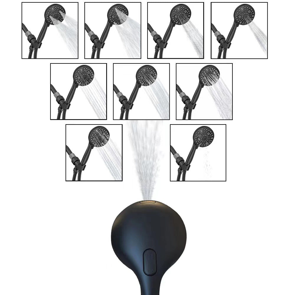Sikunuo | Round Handheld Showerhead Plastic Water Efficient Showerhead