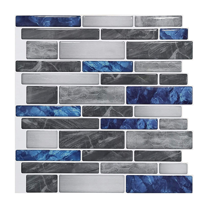 Sikunuo | Peel and Stick Wall Tile Water Repellent Rectangle PVC Peel & Stick Subway Tile
